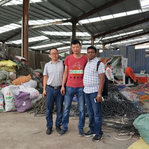 india cutomer's copper wire recycling machine.
