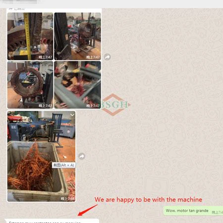 Spain client good feedback BSM-10 motor wrecker machine